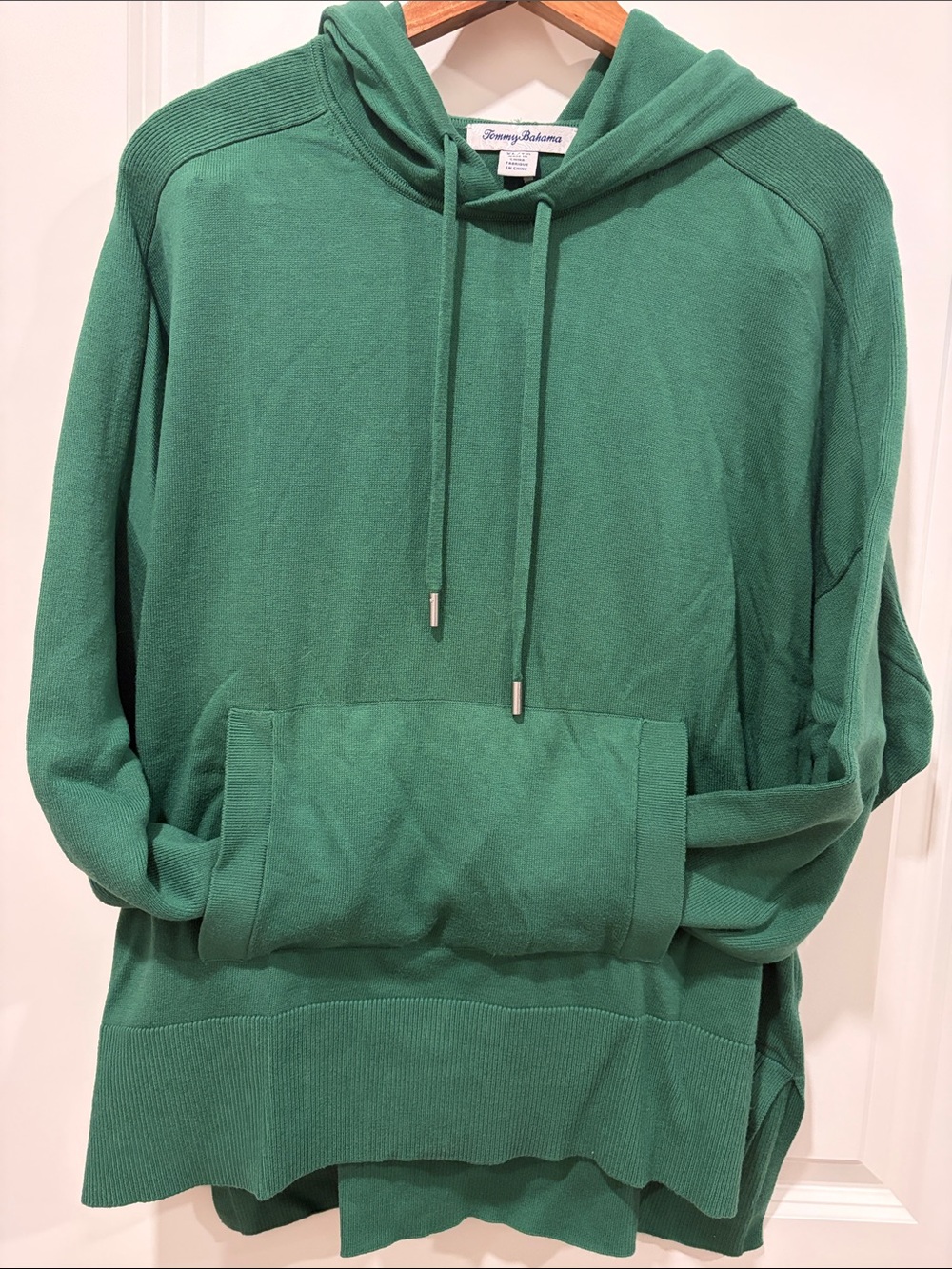 Tommy Bahama Emerald Green Hooded Pullover